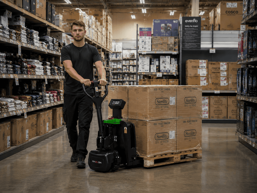 Electric Pallet Jack for Retail Backrooms and Stockrooms