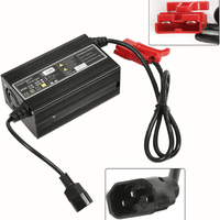 Raelon 24V 10A Pallet Jack Charger with SB120 120A Red Connector for Floor Scrubbers