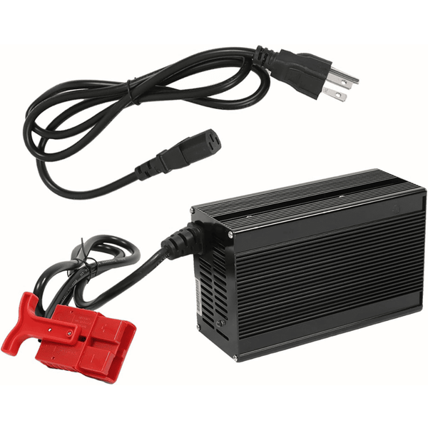 Cargador Raelon 24V 10A para transpaletas con conector rojo SB120 de 120A para fregadoras de suelos