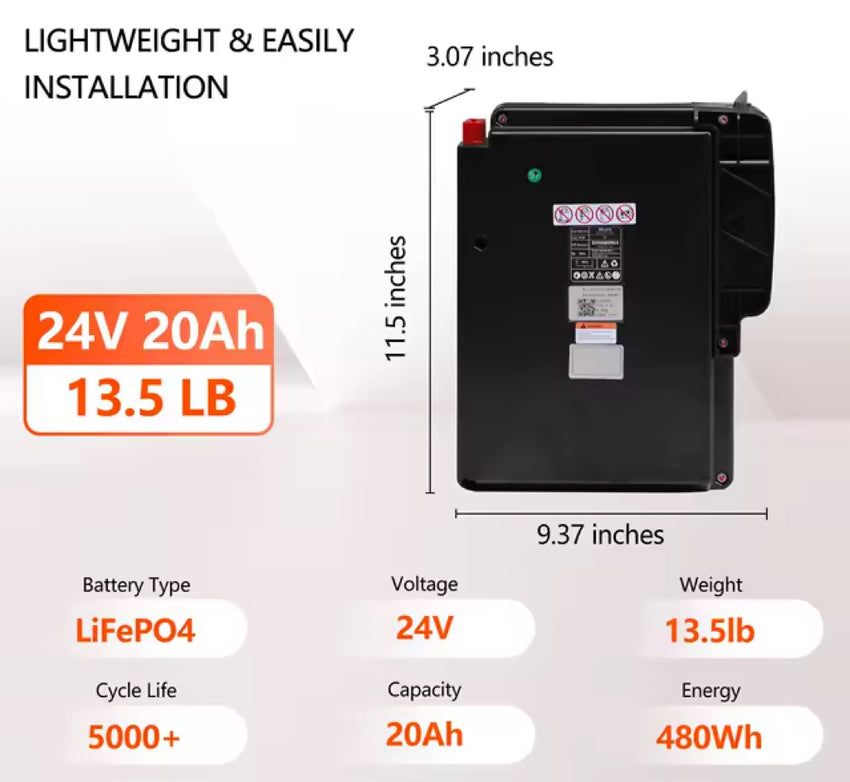 Batería de Litio 24V20Ah para Transpaleta F4 (2025)