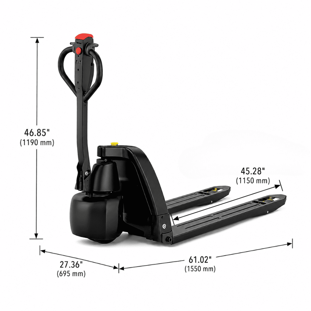 Raelon EPT15-EZ 3300lbs Li-ion Electric Pallet Jack Green product image 3