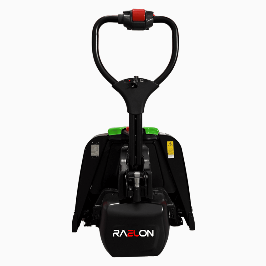 Raelon 3300lbs li ion electric pallet jack F4 Green front view