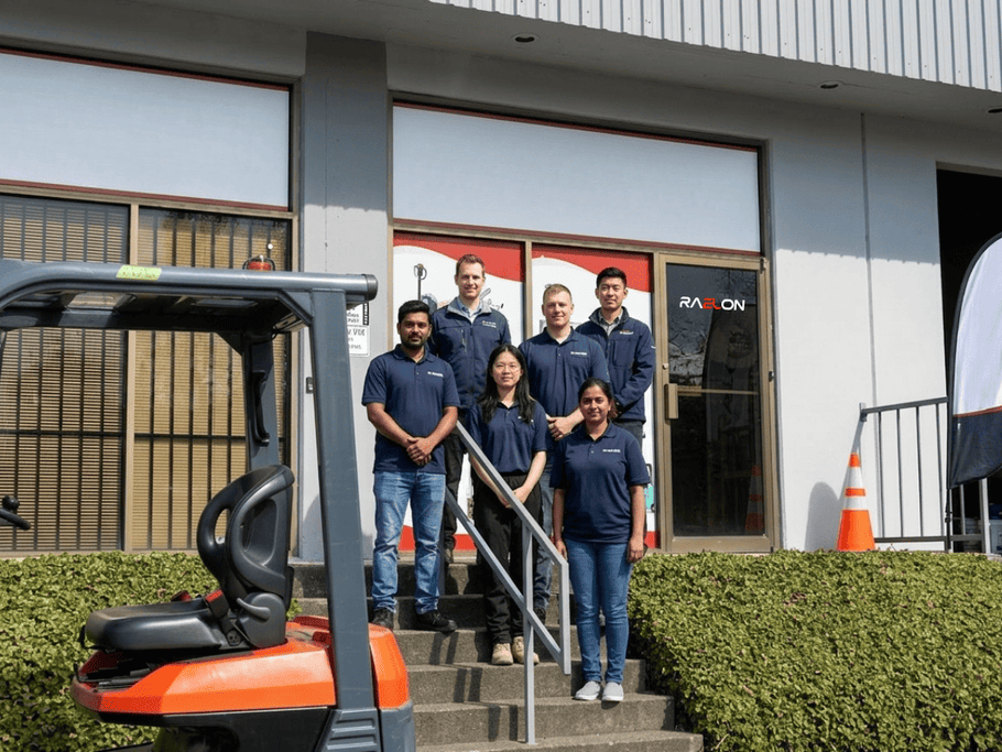 Raelon dedicated support team for warehouse equipment guidance and customer service