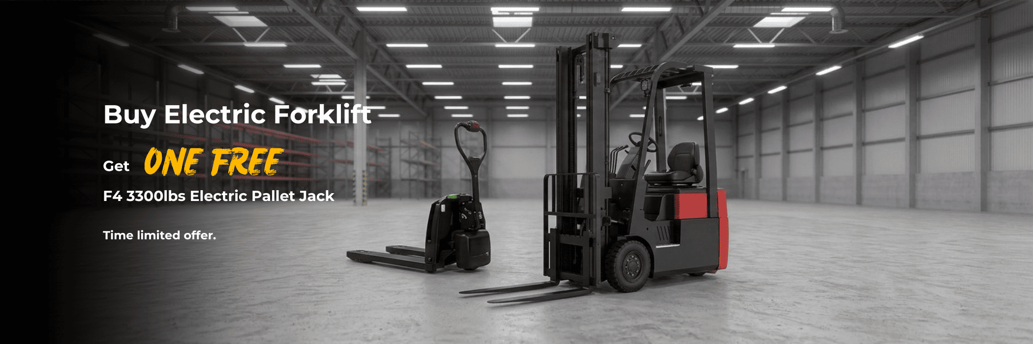 Raelon electric forklift for warehouse material handling heavy duty lifting equipment