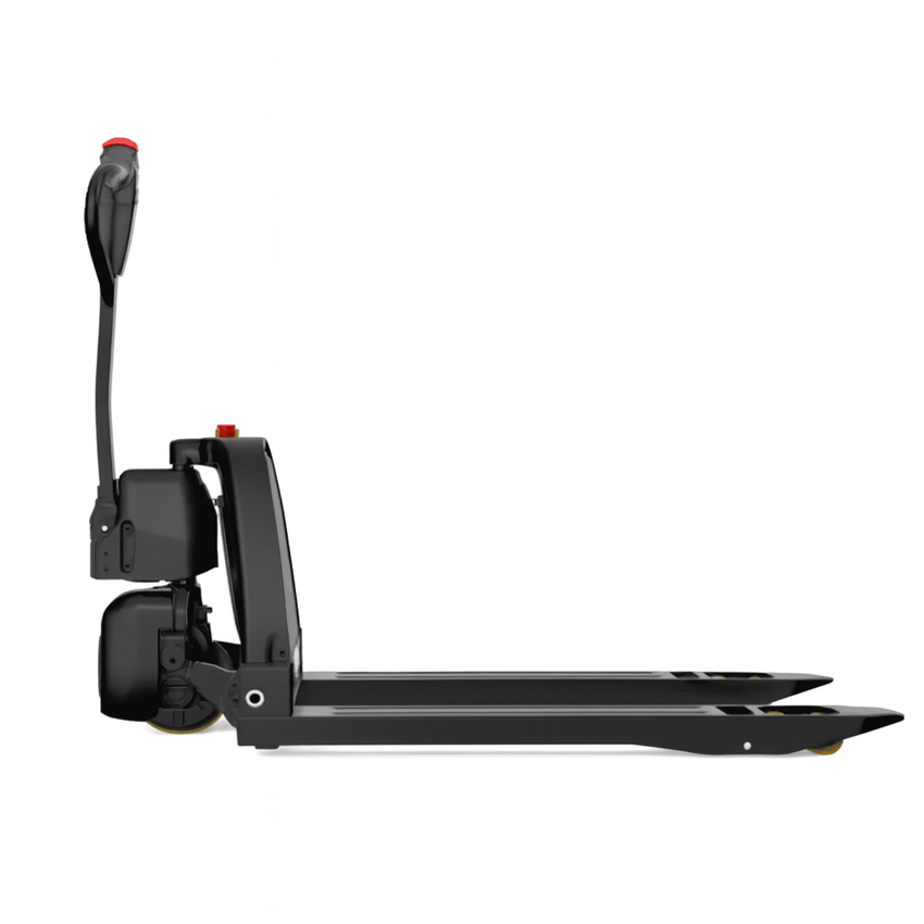 Raelon EPT15-EZ 3300lbs Li-ion electric pallet jack fork and chassis side view