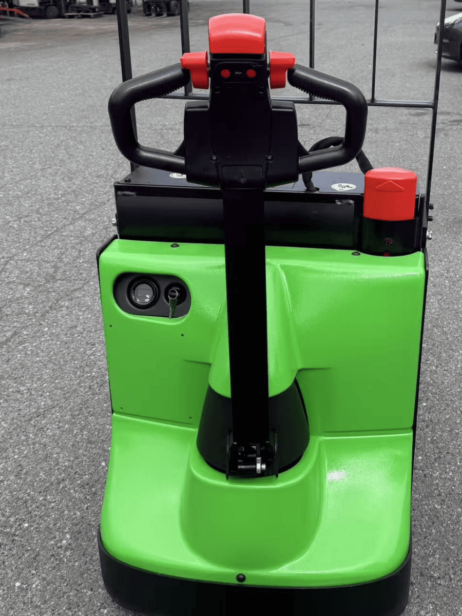 Raelon EPT25-WA 5500lbs electric pallet jack front product view with backrest