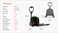 Raelon F4 3300lbs Lithium-Ion Electric Pallet Jack product image 6