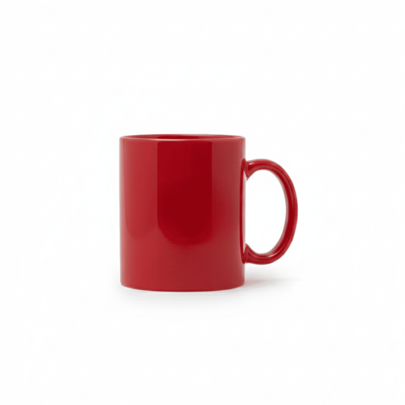 Taza de café roja promocional de Raelon de regalo
