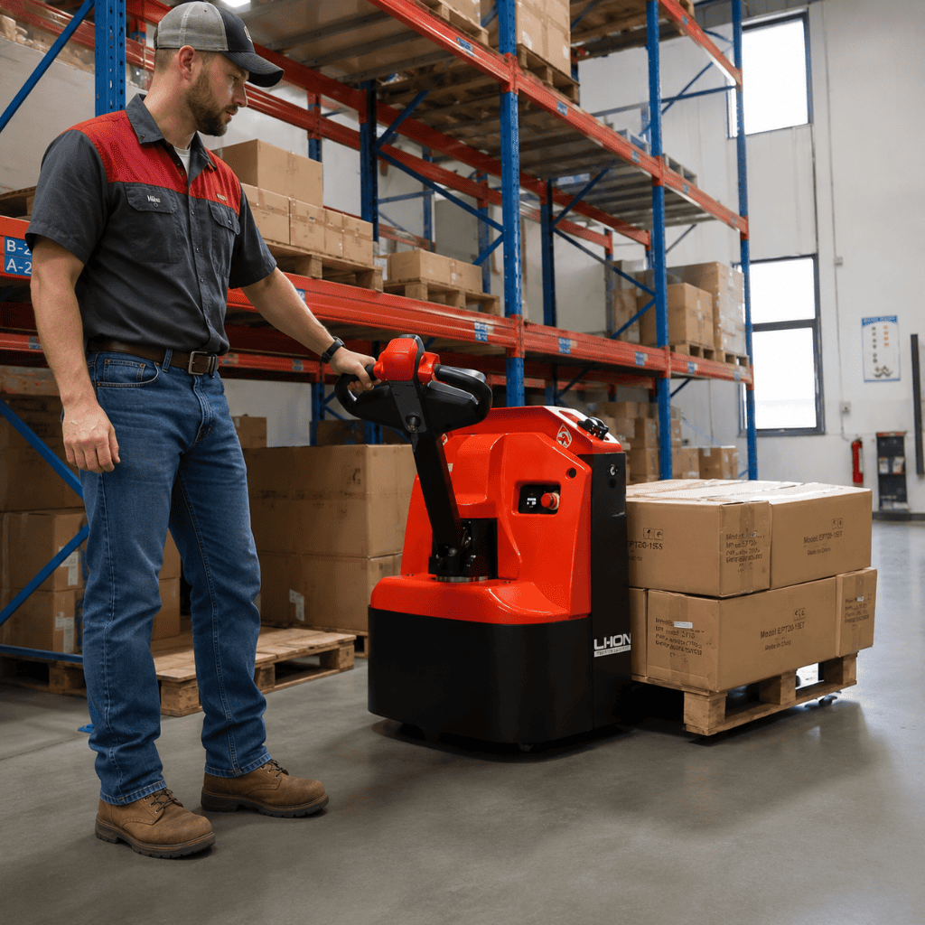 Raelon WPL202 4500lbs Li-ion Electric Pallet Jack with Backrest Green product image 9